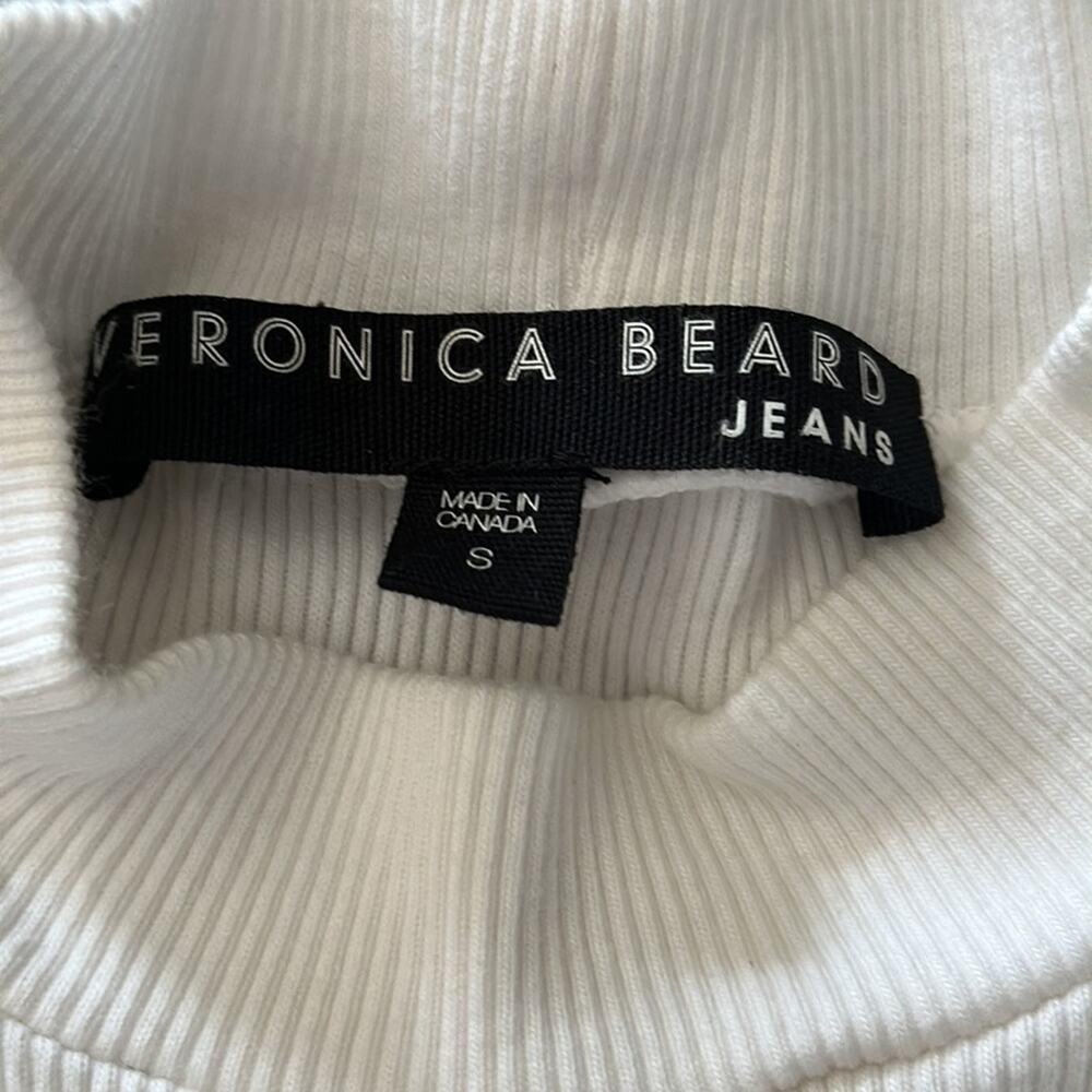 Veronica Beard | Ruffle Ribbed Knit Sweater Top Size S - Picture 10 of 14